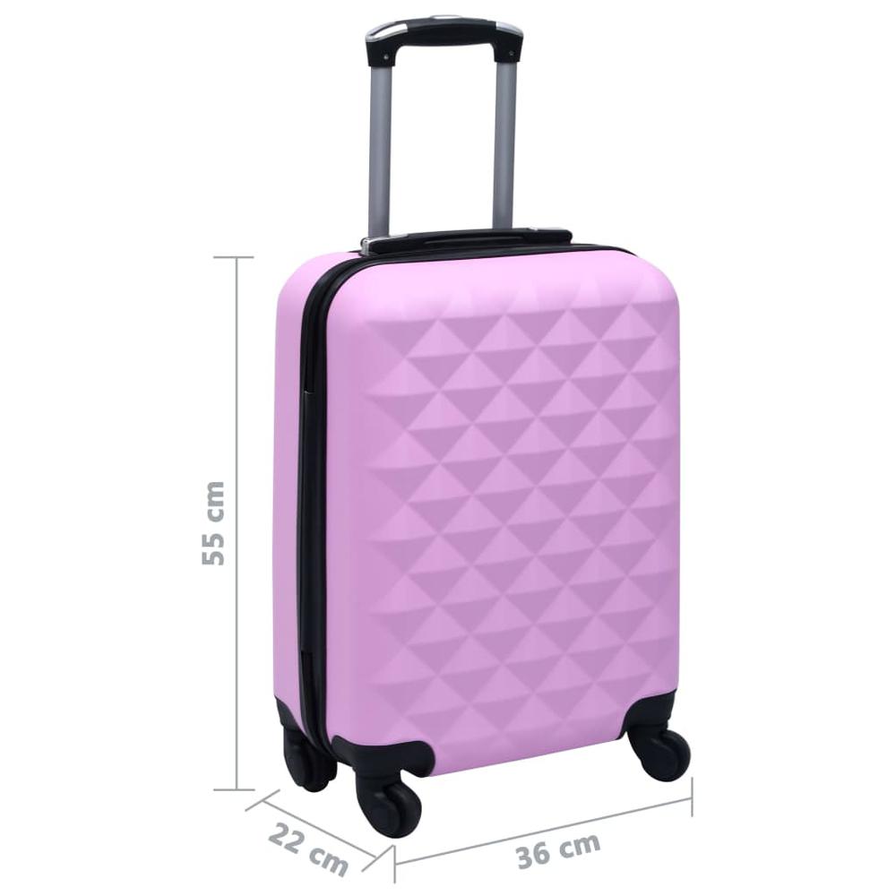 Hardcase Trolley Pink ABS. Picture 6