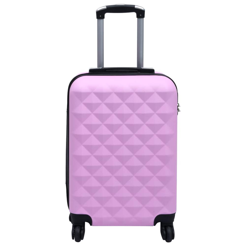 Hardcase Trolley Set 2 pcs Pink ABS. Picture 5
