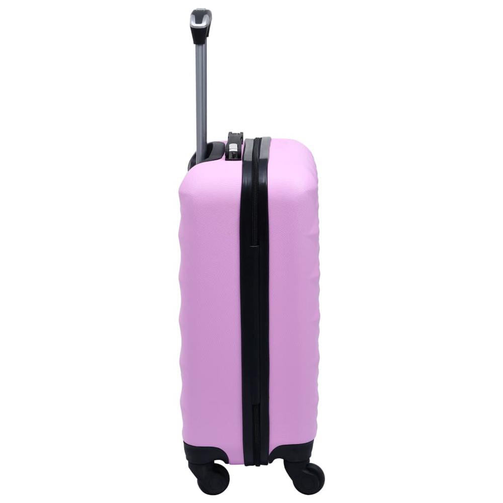 Hardcase Trolley Set 2 pcs Pink ABS. Picture 7