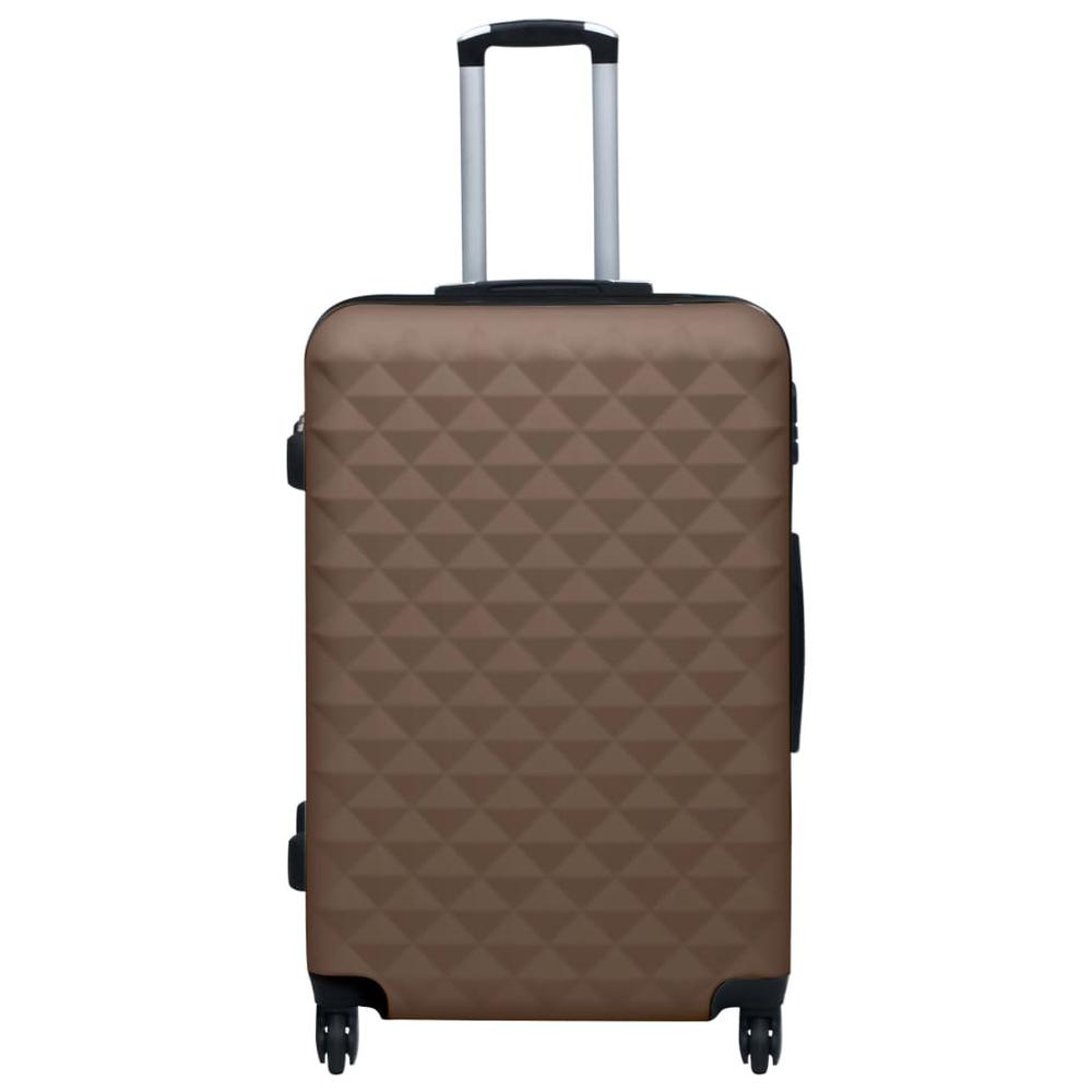 Hardcase Trolley Set 2 pcs Brown ABS. Picture 1