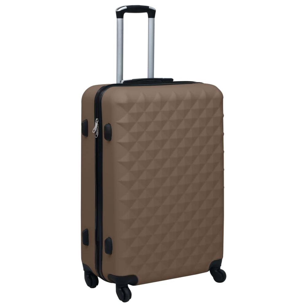 Hardcase Trolley Set 2 pcs Brown ABS. Picture 2