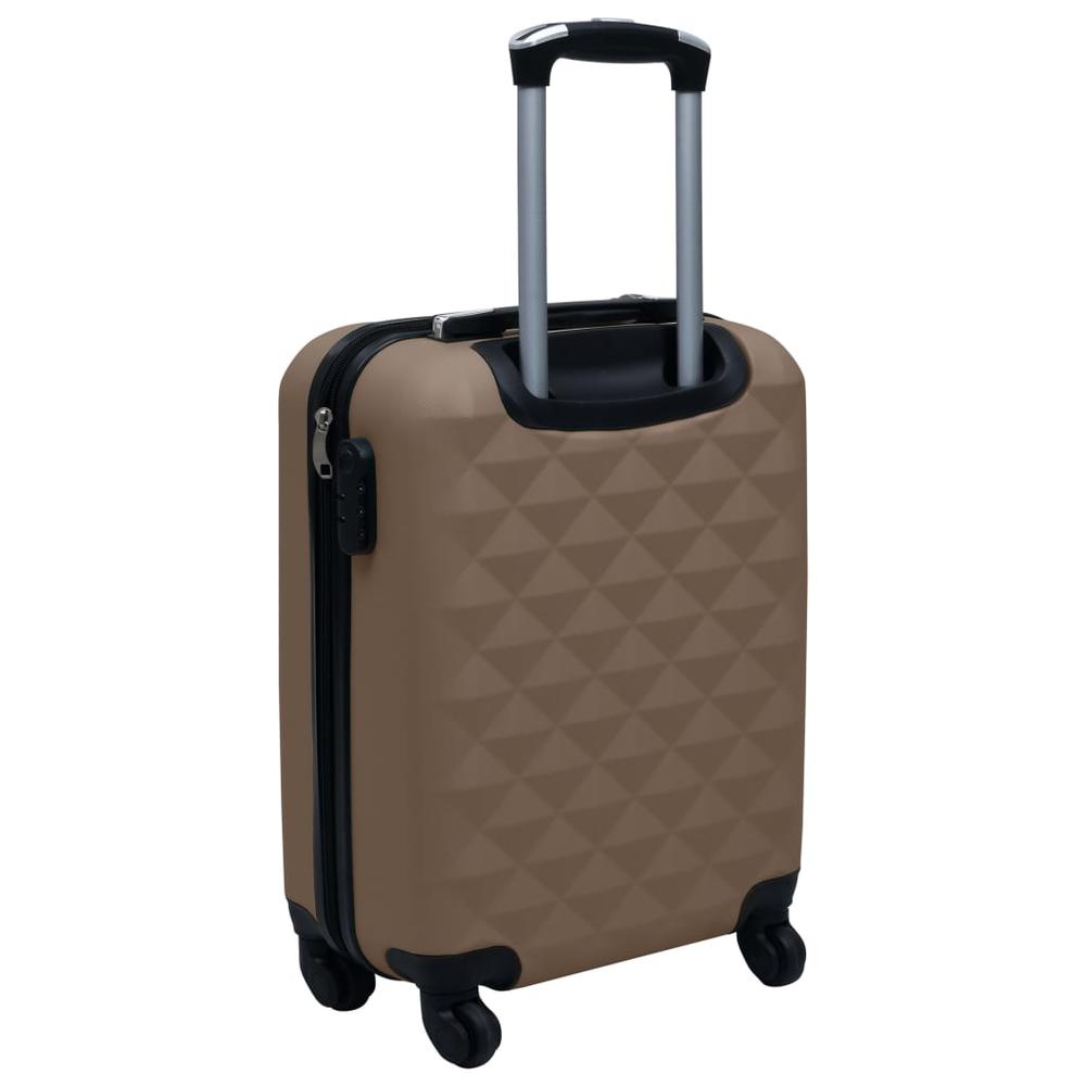 Hardcase Trolley Set 2 pcs Brown ABS. Picture 8