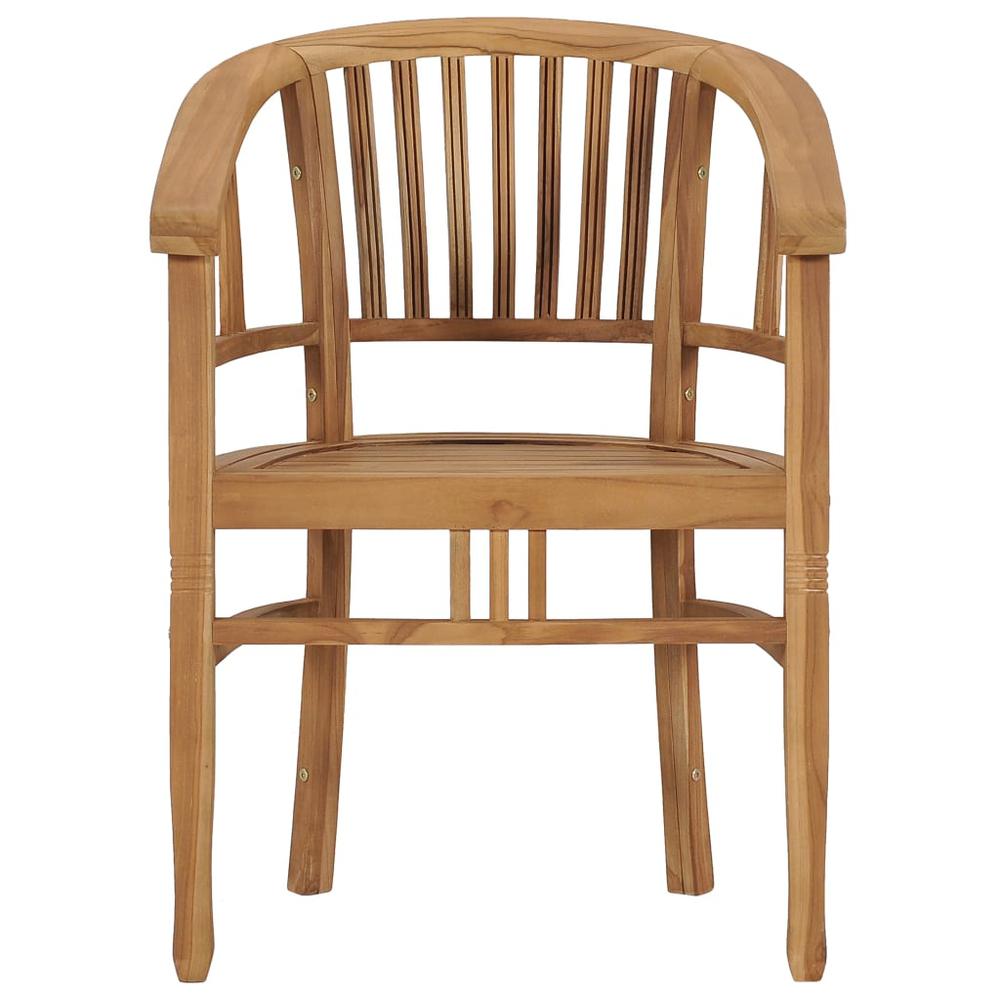 vidaXL Garden Chairs 2 pcs Solid Teak Wood 9429. Picture 3