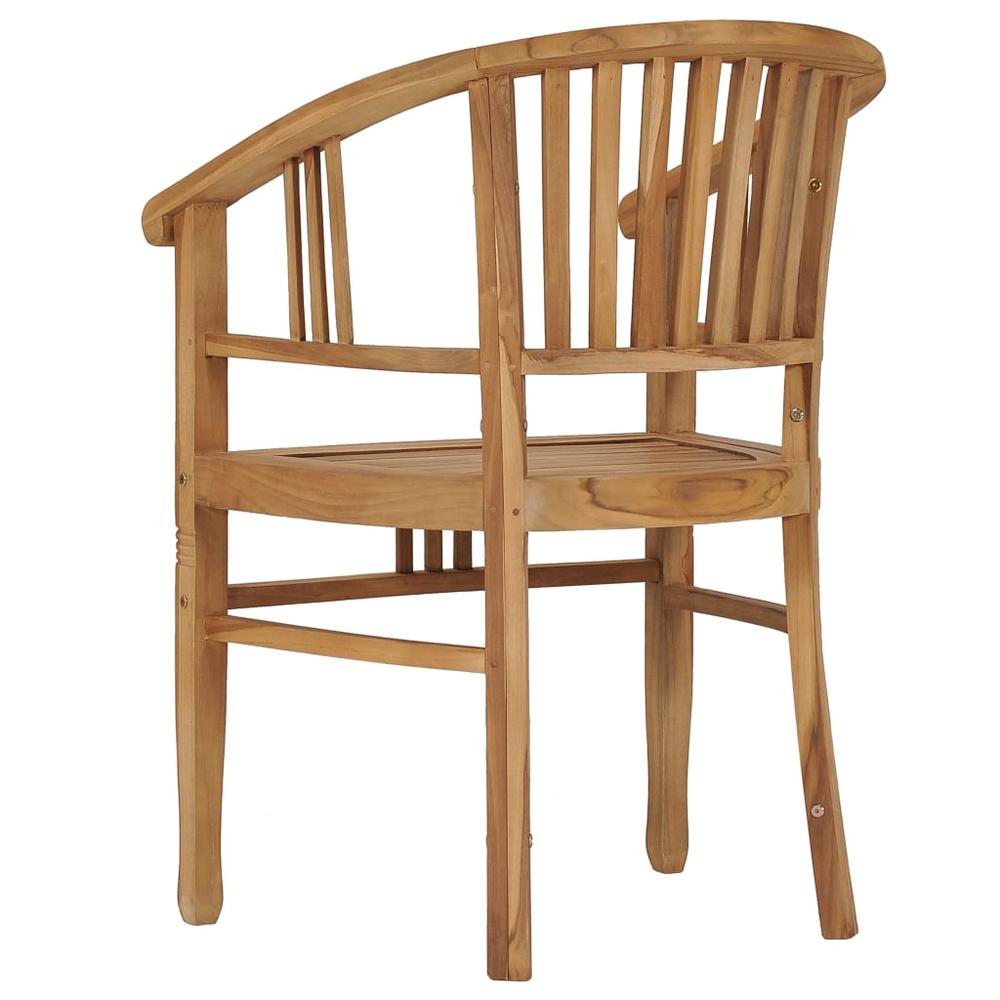 vidaXL Garden Chairs 2 pcs Solid Teak Wood 9429. Picture 5
