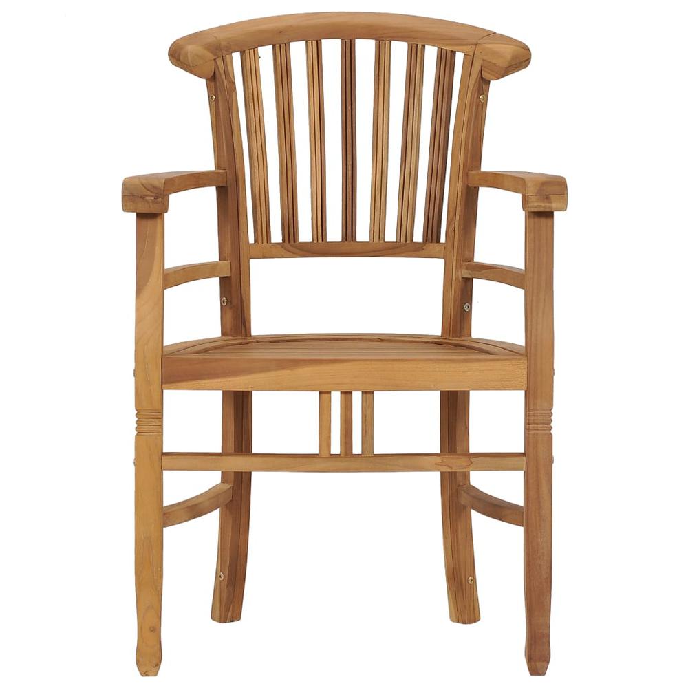 vidaXL Garden Chairs 2 pcs Solid Teak Wood 9432. Picture 3
