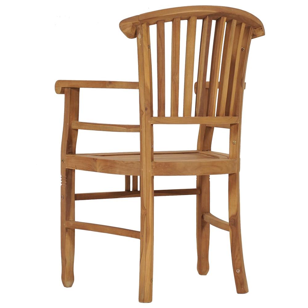 vidaXL Garden Chairs 2 pcs Solid Teak Wood 9432. Picture 5