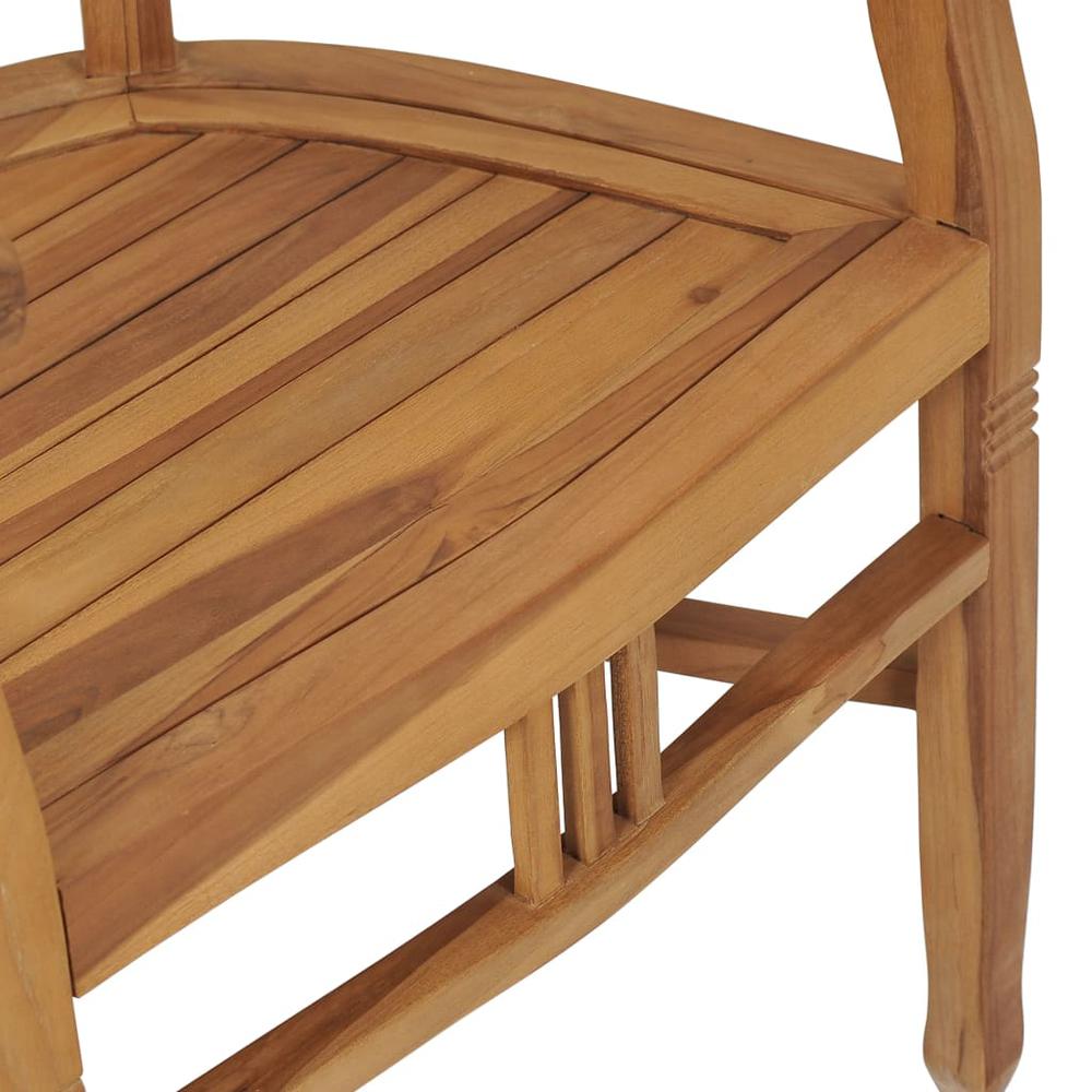vidaXL Garden Chairs 2 pcs Solid Teak Wood 9432. Picture 7
