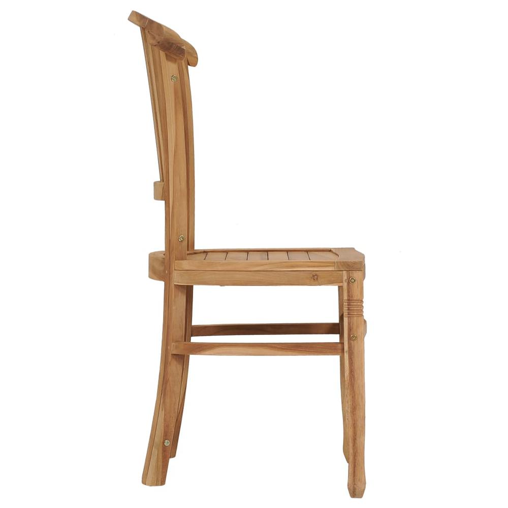 vidaXL Garden Chairs 2 pcs Solid Teak Wood 9433. Picture 4