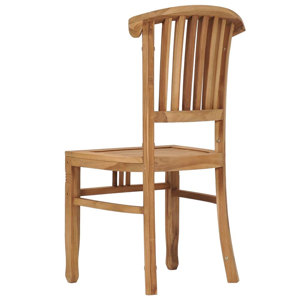vidaXL Garden Chairs 2 pcs Solid Teak Wood 9433. Picture 5