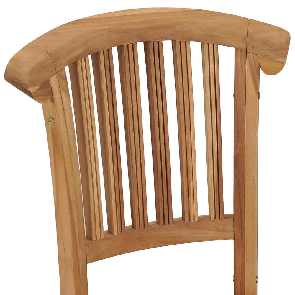 vidaXL Garden Chairs 2 pcs Solid Teak Wood 9433. Picture 6