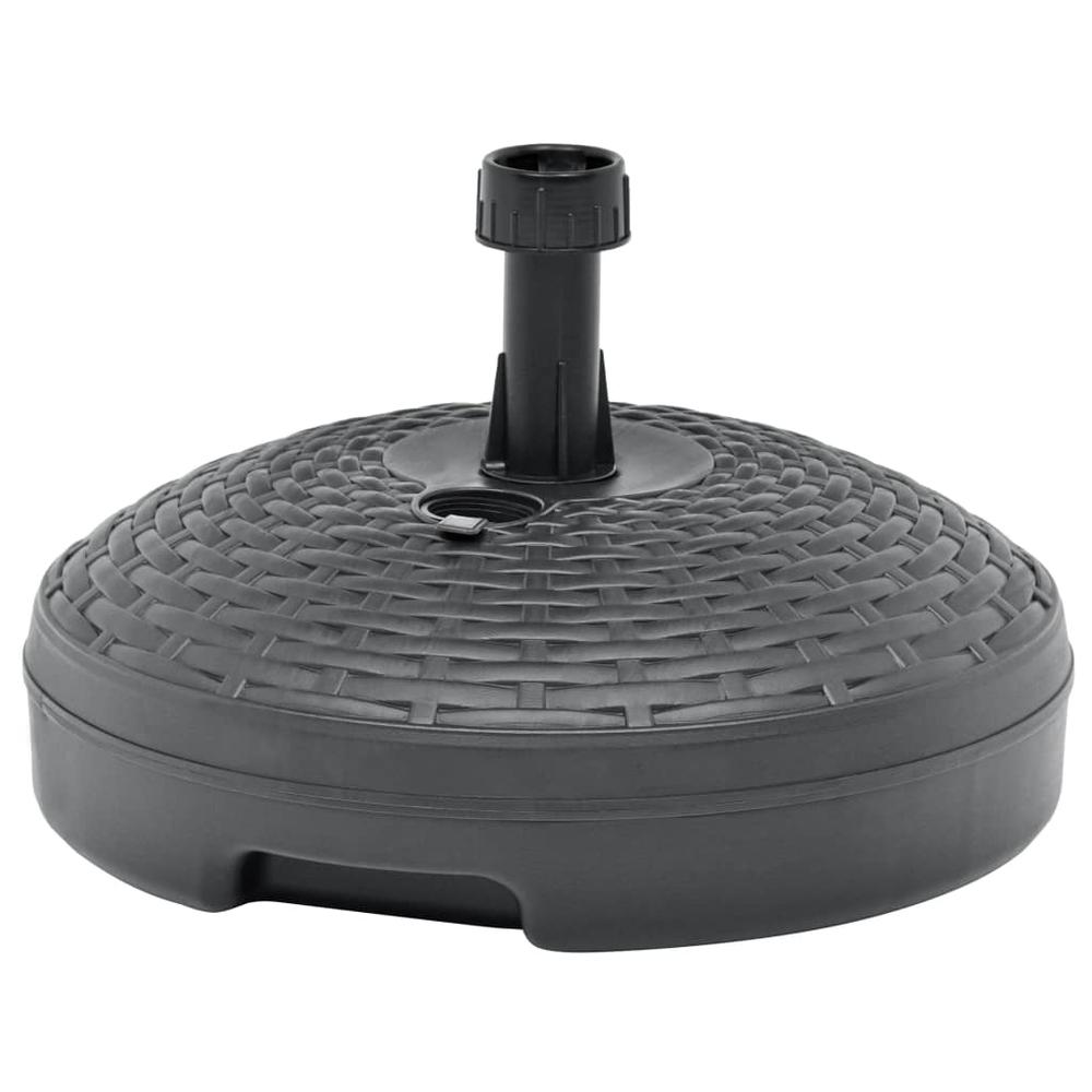 vidaXL Umbrella Base Sand/Water Filled 5.3 gal Anthracite Plastic, 48771. Picture 1