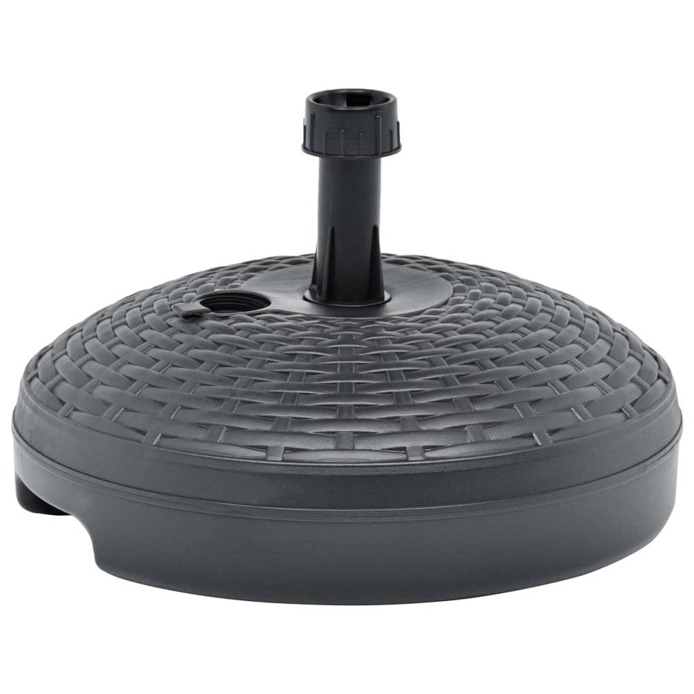 vidaXL Umbrella Base Sand/Water Filled 5.3 gal Anthracite Plastic, 48771. Picture 3