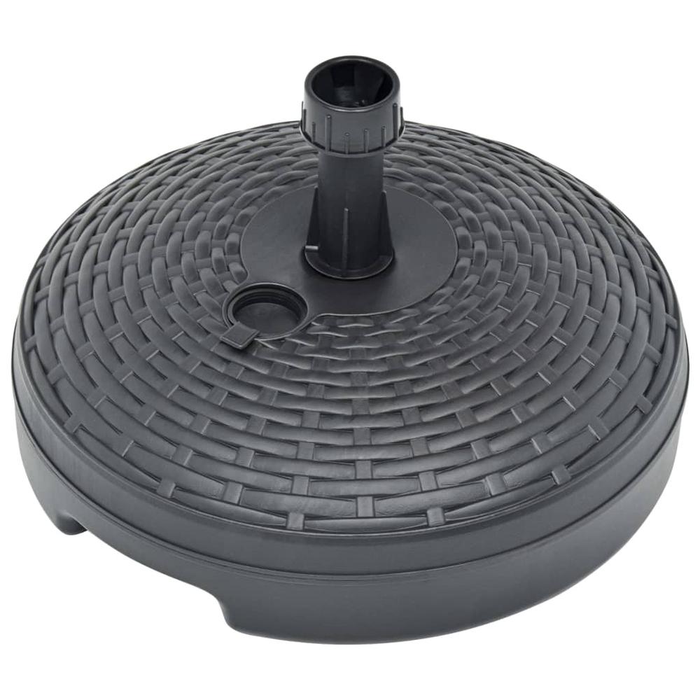 vidaXL Umbrella Base Sand/Water Filled 5.3 gal Anthracite Plastic, 48771. Picture 4