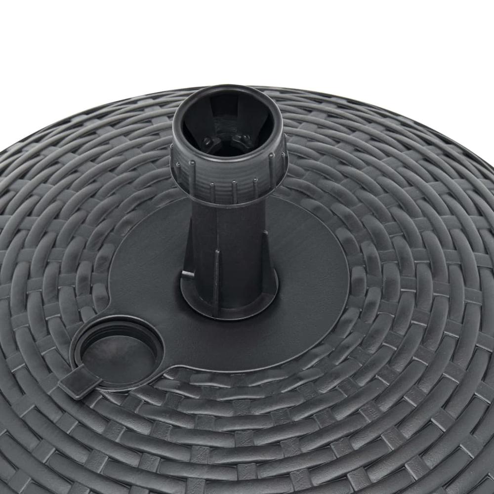 vidaXL Umbrella Base Sand/Water Filled 5.3 gal Anthracite Plastic, 48771. Picture 5