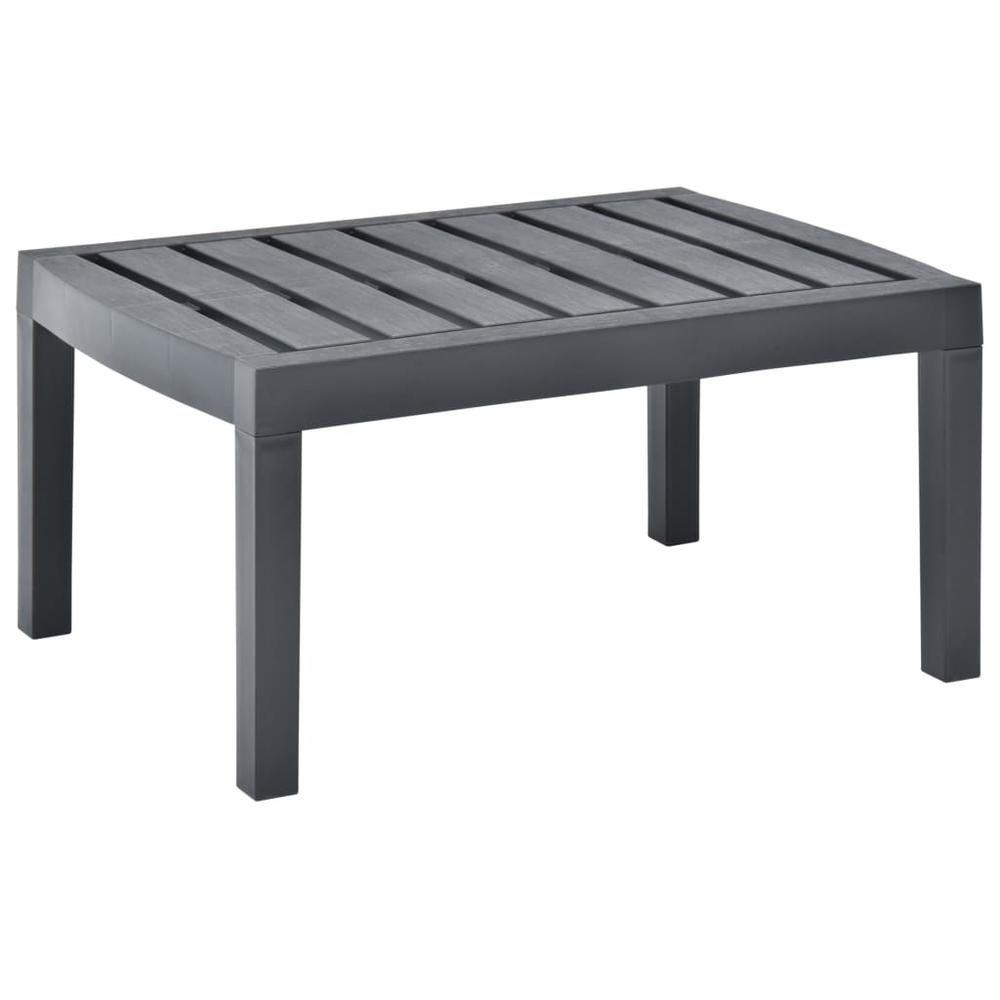 vidaXL Lounge Table Anthracite 30.7"x21.7"x15" Plastic, 48815. Picture 1