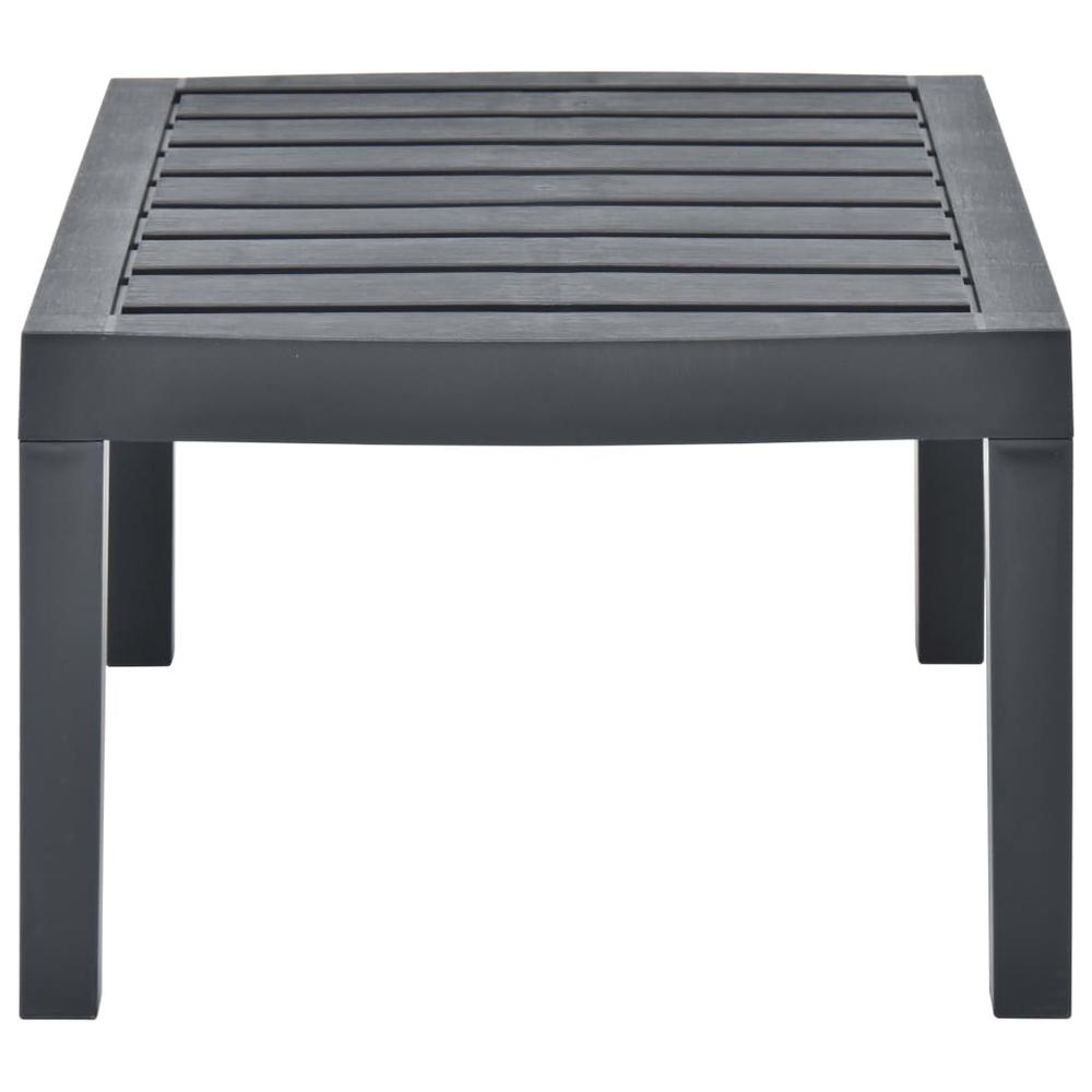vidaXL Lounge Table Anthracite 30.7"x21.7"x15" Plastic, 48815. Picture 4