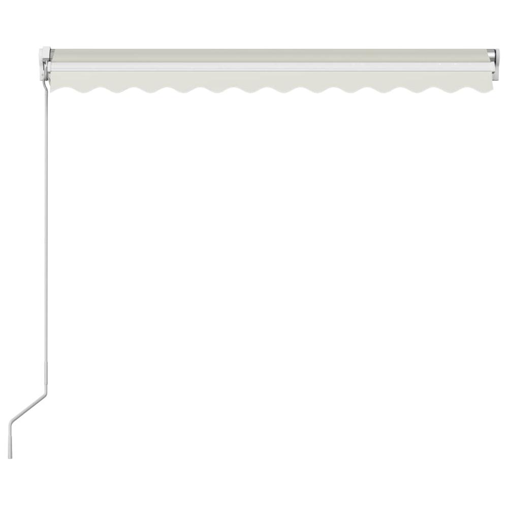 Manual Retractable Awning 118.1"x98.4" Cream. Picture 4
