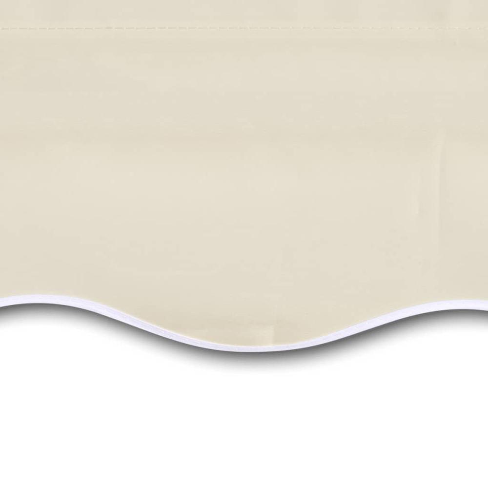 Manual Retractable Awning 118.1"x98.4" Cream. Picture 7