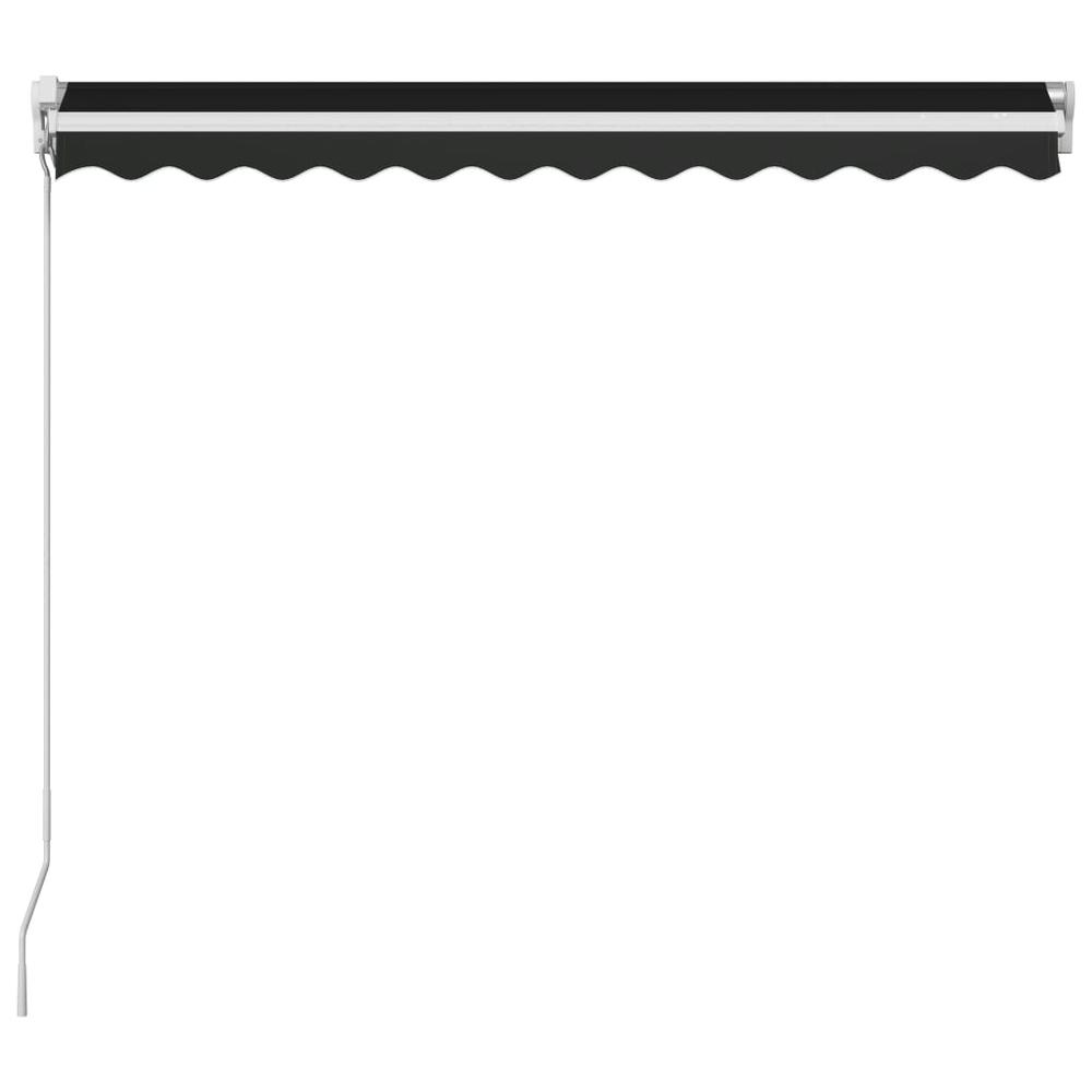 Manual Retractable Awning 118.1"x98.4" Anthracite. Picture 3