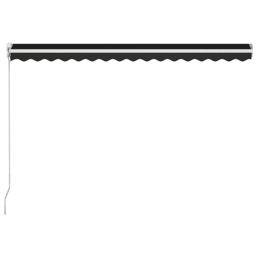 Manual Retractable Awning 157.5"x118.1" Anthracite. Picture 4