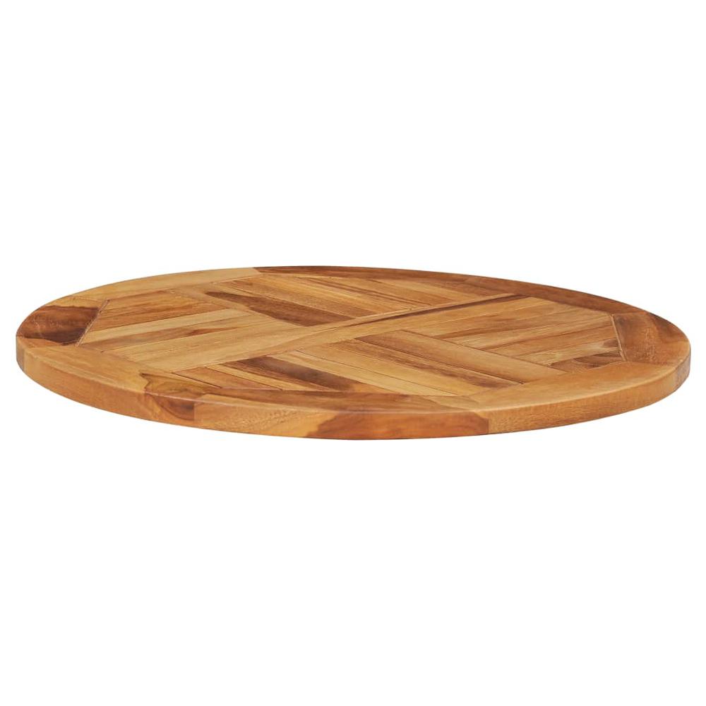 vidaXL Rotating Table Disk Solid Teak Wood, 49386. Picture 3