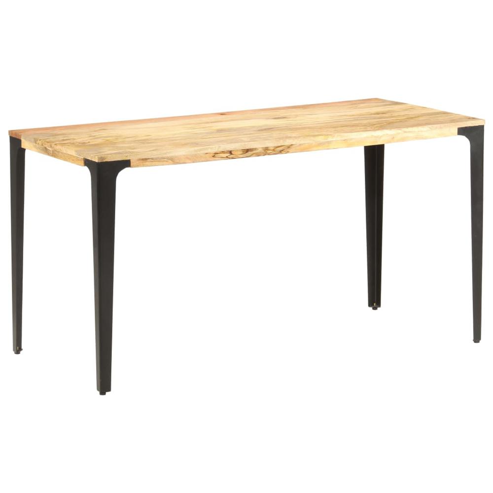 vidaXL Dining Table 55.1"x27.6"x29.9" Solid Mango Wood, 286363. Picture 10
