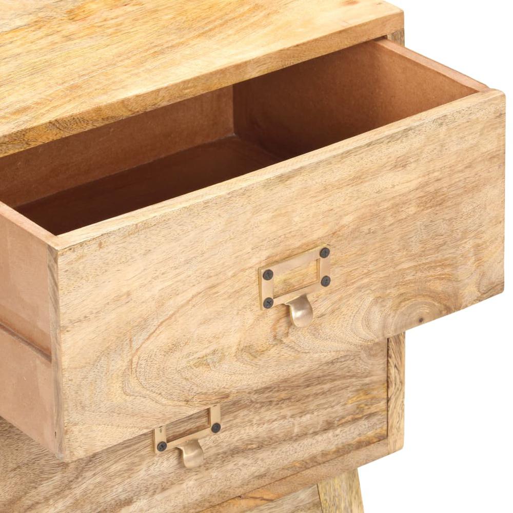 vidaXL Bedside Cabinet 15.7"x13.8"x21.7" Solid Mango Wood. Picture 6