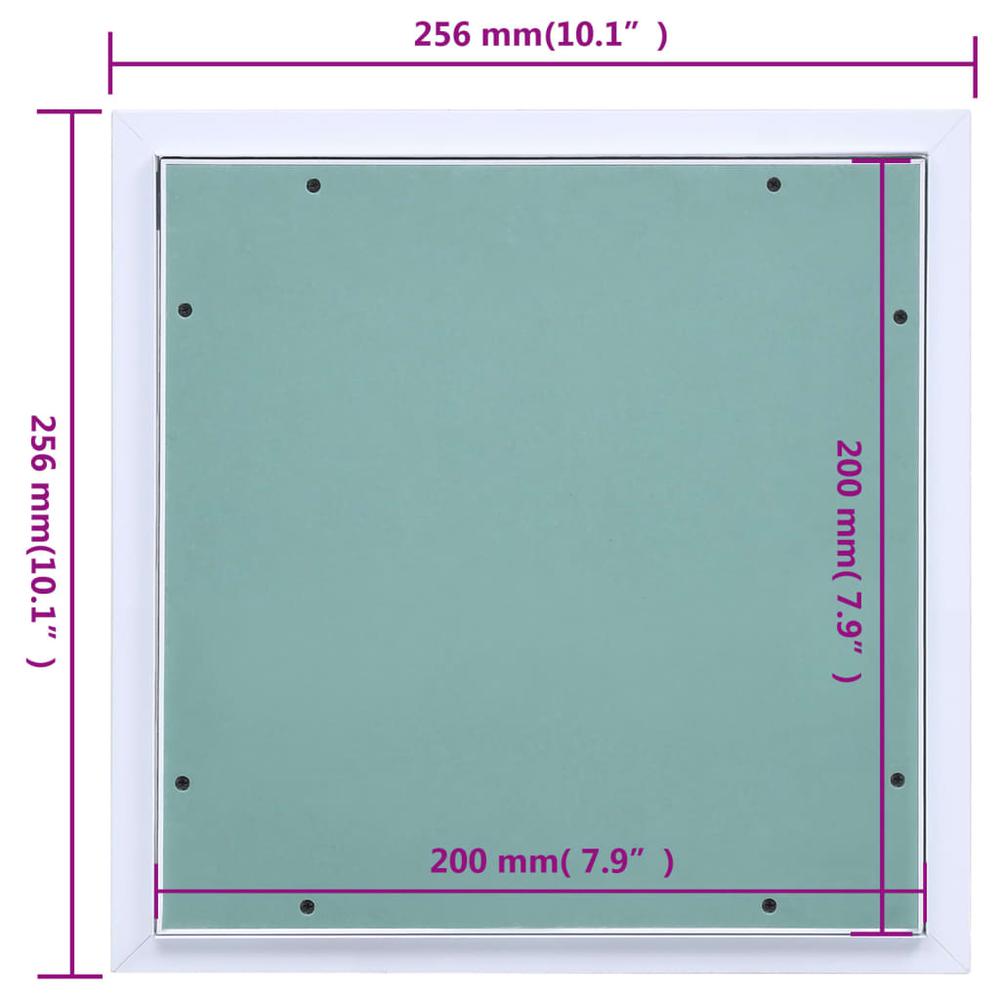 Access Panel with Aluminum Frame and Plasterboard 7.9"x7.9". Picture 8