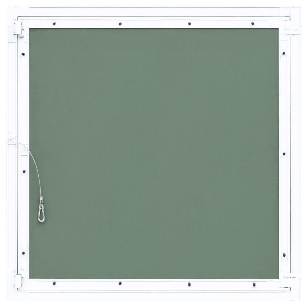 Access Panel with Aluminum Frame and Plasterboard 19.7"x19.7". Picture 5
