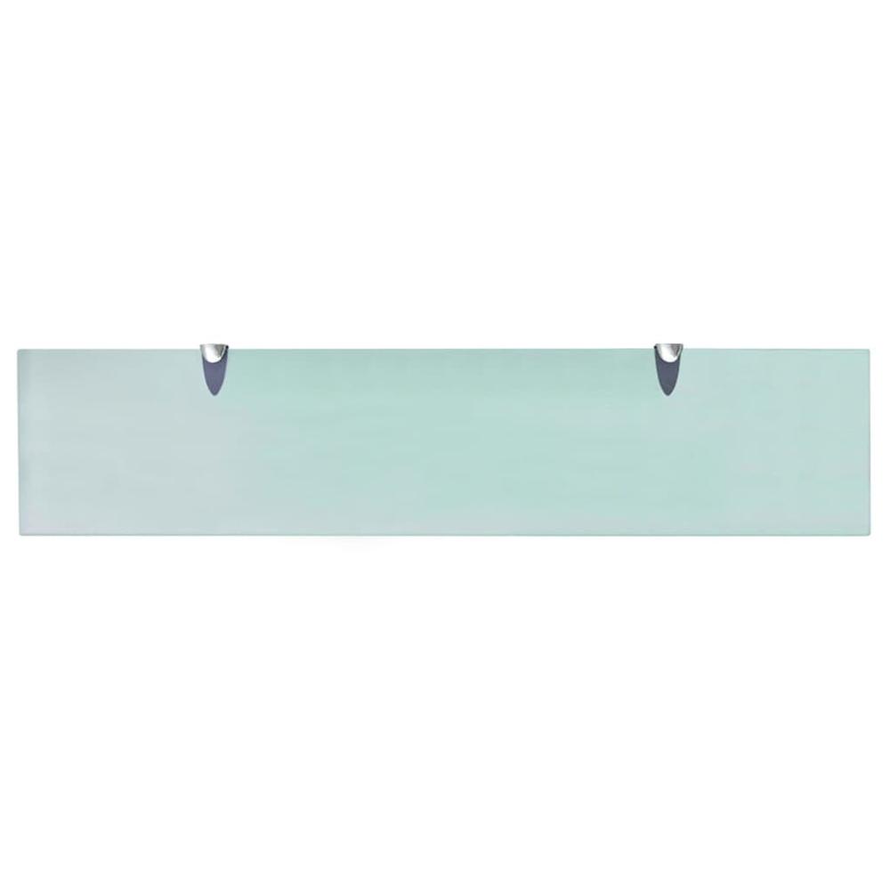 vidaXL Floating Shelves 2 pcs Glass 35.4"x7.9" 0.3", 3051524. Picture 4