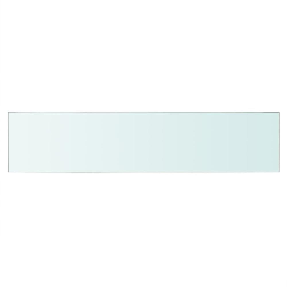 vidaXL Shelves 2 pcs Panel Glass Clear 23.6"x4.7", 3051562. Picture 3