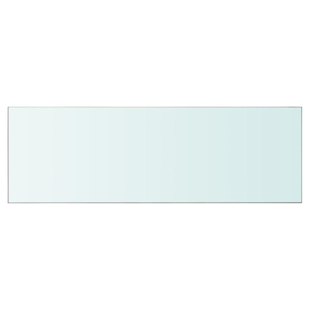 vidaXL Shelves 2 pcs Panel Glass Clear 35.4"x11.8", 3051581. Picture 3