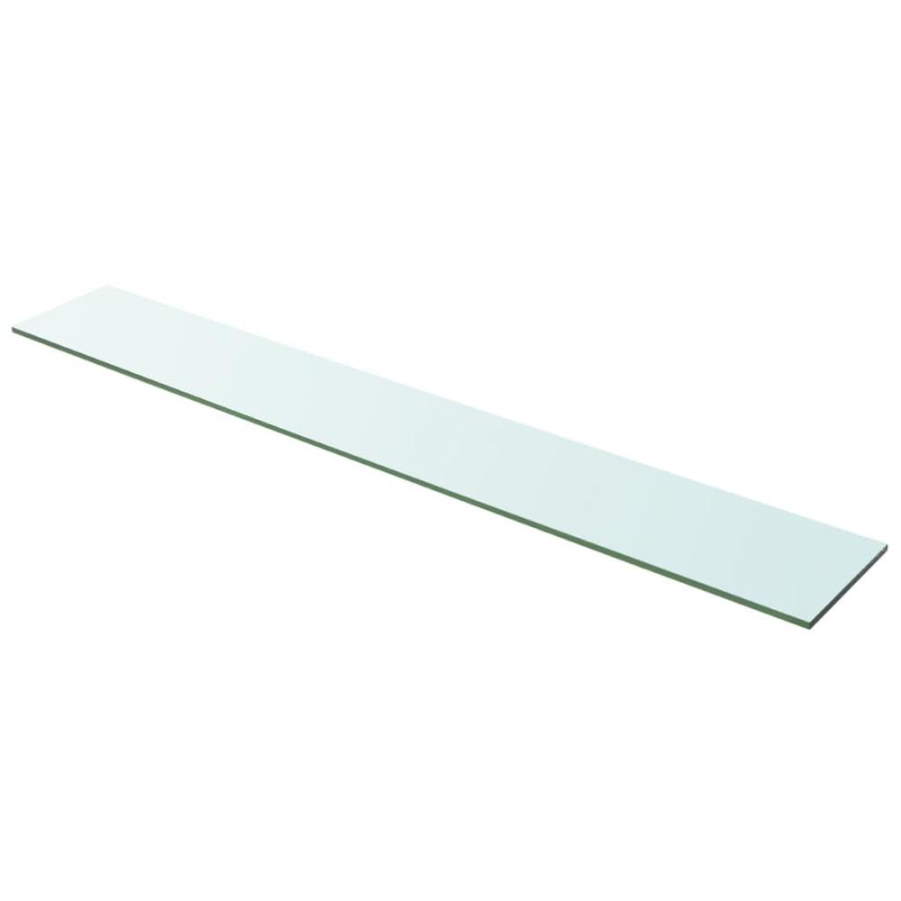 vidaXL Shelves 2 pcs Panel Glass Clear 39.4"x5.9", 3051583. Picture 2