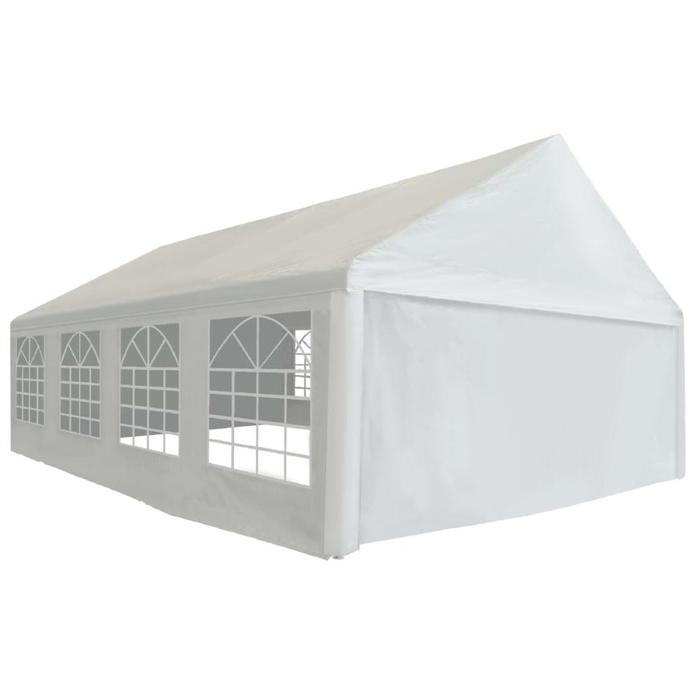 Party Tent PE 16.4'x26.2' White. Picture 2