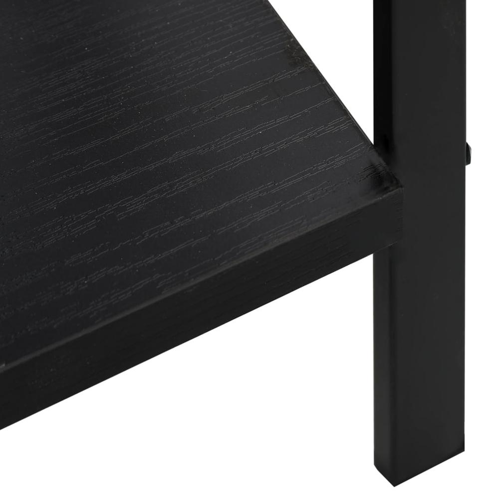 4-Layer Book Shelf Black 23.6"x10.9"x49" Engineered Wood. Picture 5