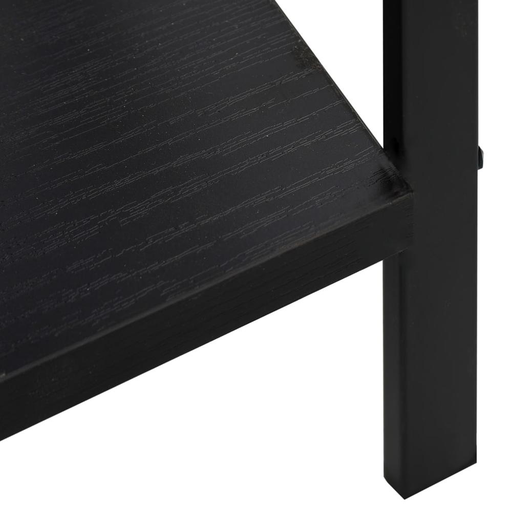 5-Layer Book Shelf Black 23.6"x10.9"x62.4" Engineered Wood. Picture 5
