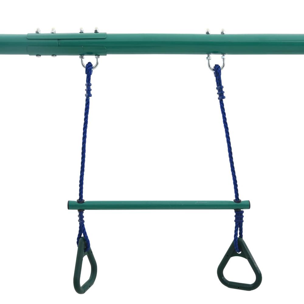 vidaXL Swing Set with Gymnastic Rings and 4 Seats Steel, 92315. Picture 8