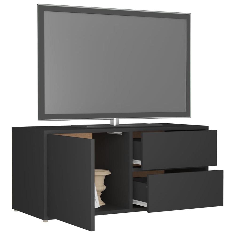 vidaXL TV Cabinet Gray 31.5"x13.4"x14.1" Chipboard, 801852. Picture 5