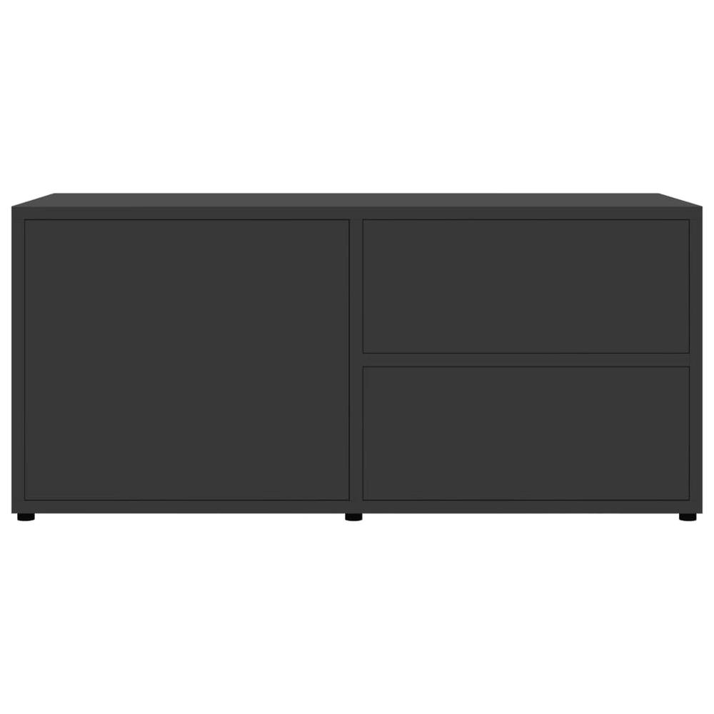 vidaXL TV Cabinet Gray 31.5"x13.4"x14.1" Chipboard, 801852. Picture 7