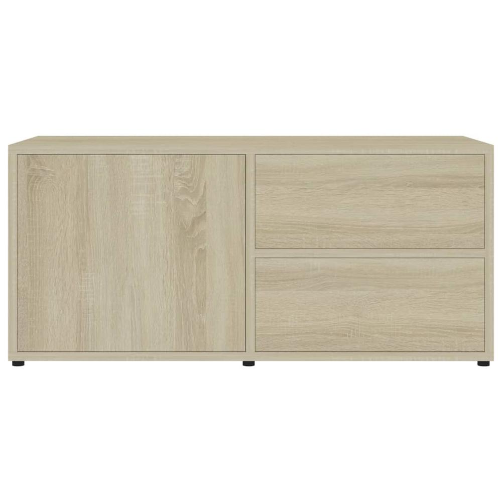 vidaXL TV Cabinet Sonoma Oak 31.5"x13.4"x14.1" Chipboard, 801853. Picture 7
