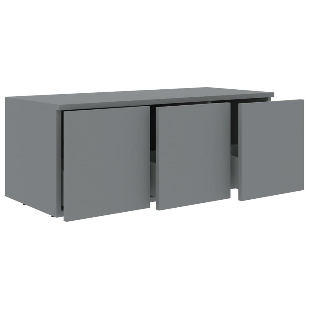 vidaXL TV Cabinet Gray 31.5"x13.4"x11.8" Chipboard, 801861. Picture 5