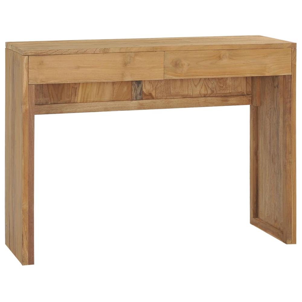 vidaXL Console Table 39.4"x13.8"x29.5" Solid Teak Wood, 288842. Picture 1
