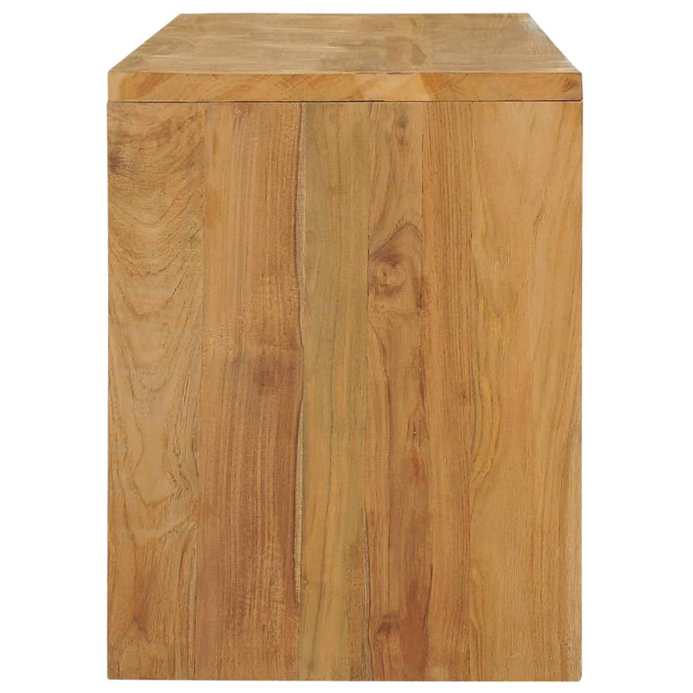vidaXL TV Cabinet 39.4"x13.8"x17.7" Solid Teak Wood, 288843. Picture 5