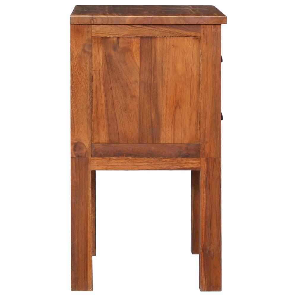 vidaXL Bedside Cabinet 15.7"x13.8"x23.6" Solid Teak Wood, 289061. Picture 5