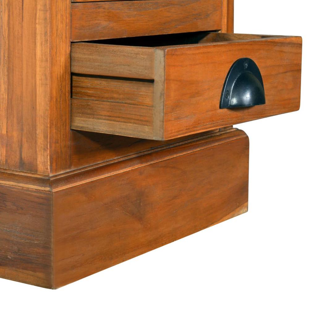 vidaXL 5-Drawer Cabinet 13.8"x11.8"x23.6" Solid Teak Wood, 289065. Picture 7
