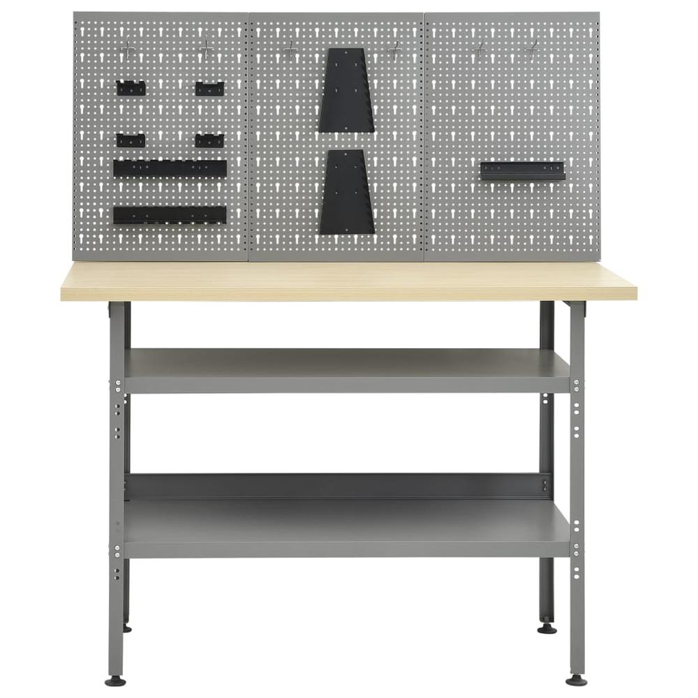 vidaXL Workbench with Three Wall Panels, 3053426. Picture 4