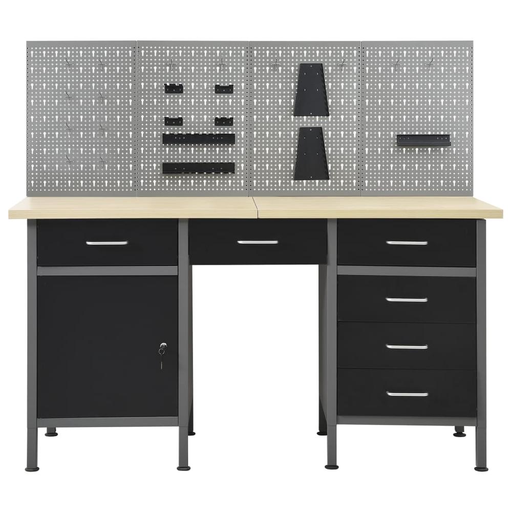 vidaXL Workbench with Four Wall Panels, 3053429. Picture 3