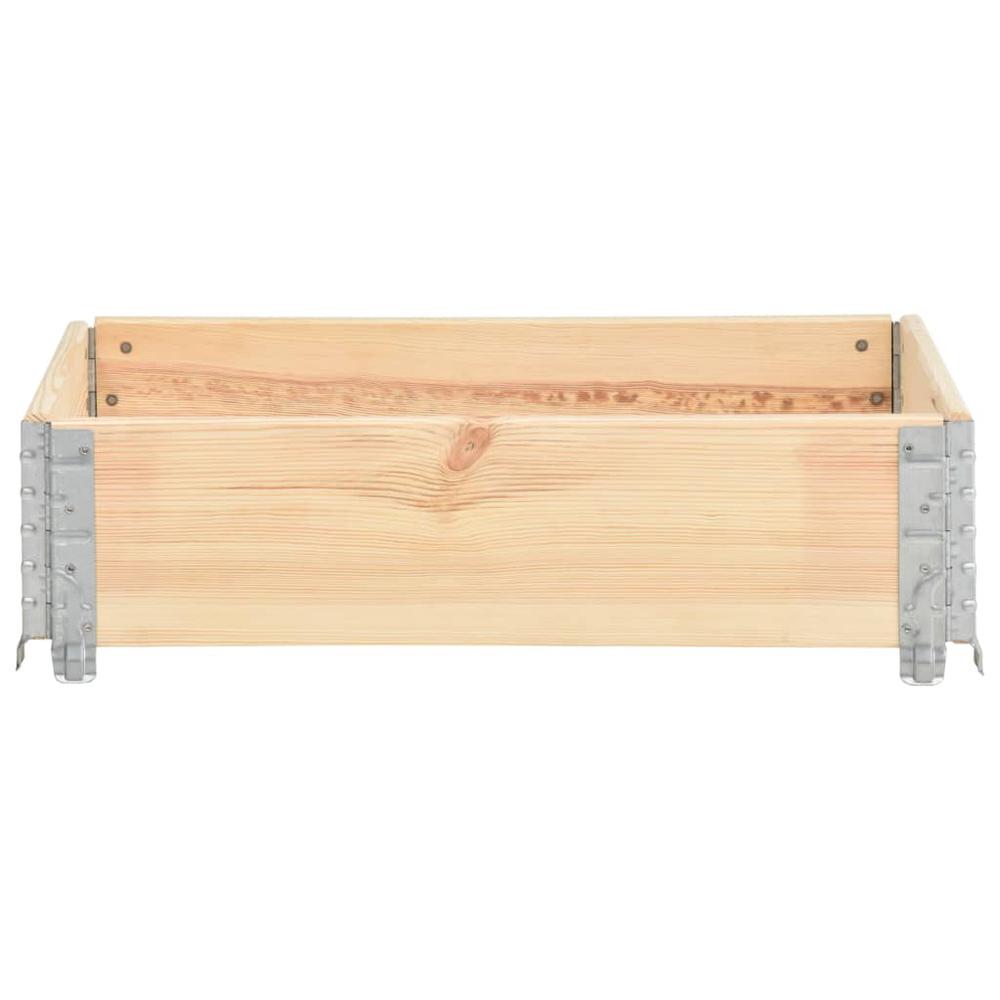 Pallet Collar 23.6"x31.5" Solid Pine Wood. Picture 2