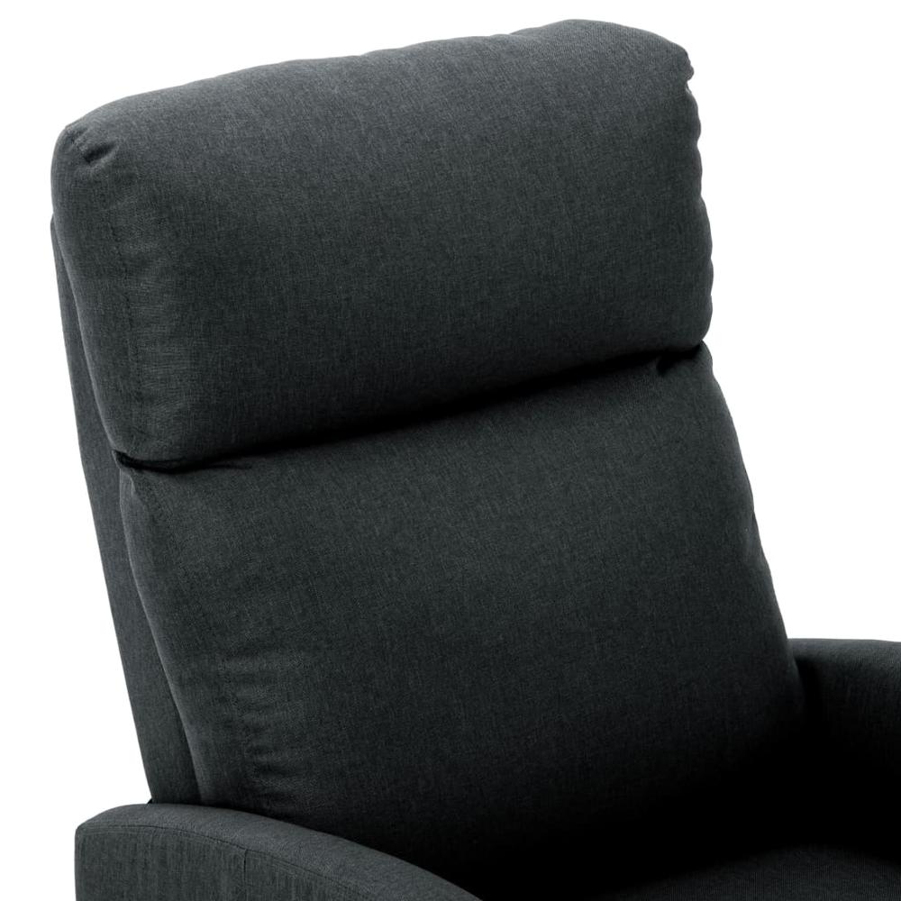 vidaXL Massage Reclining Chair Dark Gray Fabric, 289707. Picture 5