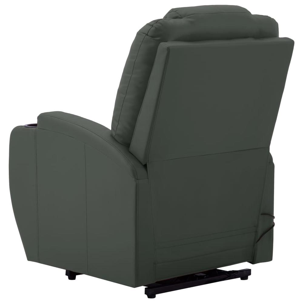vidaXL Massage Stand-up Chair Anthracite Faux Leather. Picture 5
